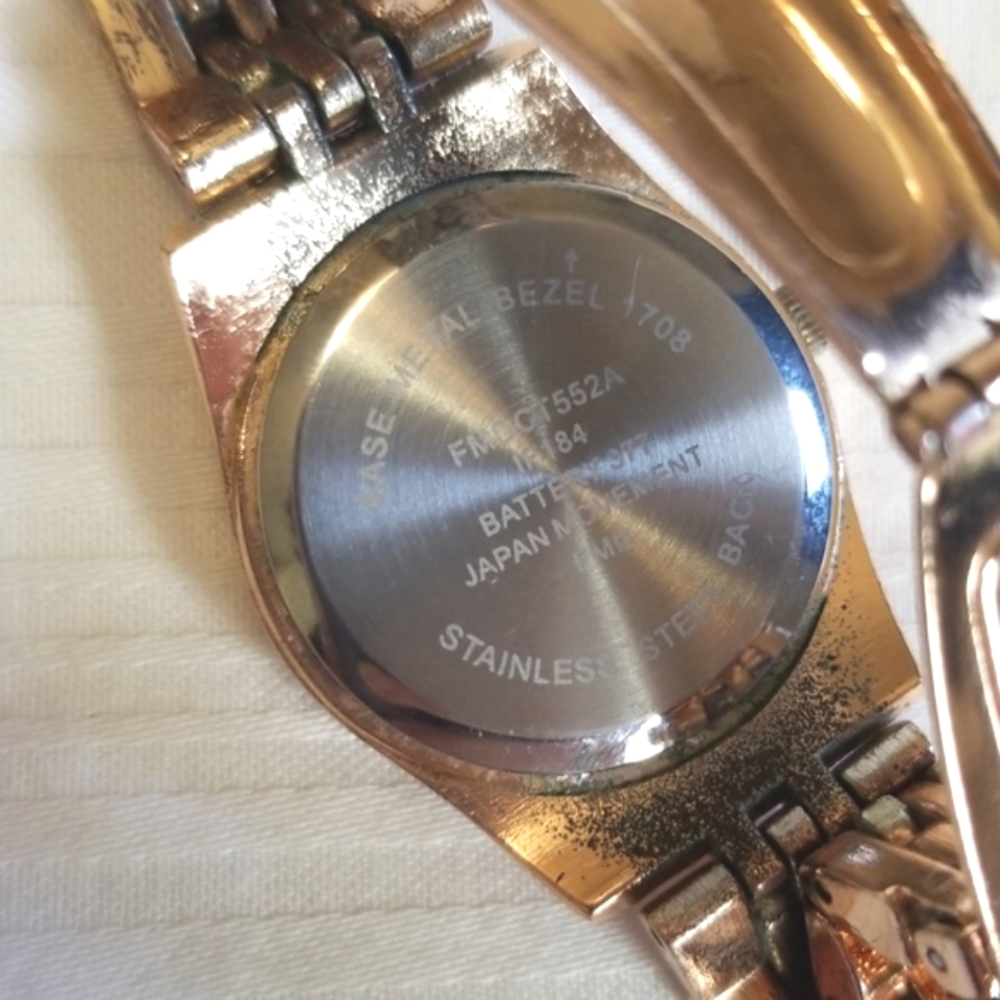 Valetta Rose Gold Rhinestone Watch - Picture 6 of 8